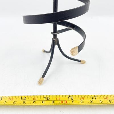 VINTAGE 9â€ SPIRAL METAL EARRING HOLDER