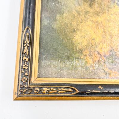 VINTAGE LOUIS SEYBOLD MARKETPLACE FRAMED PRINT - 13â€ X 17â€
