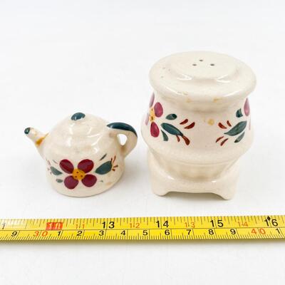 VINTAGE JAPAN FLORAL SALT & PEPPER SHAKERS