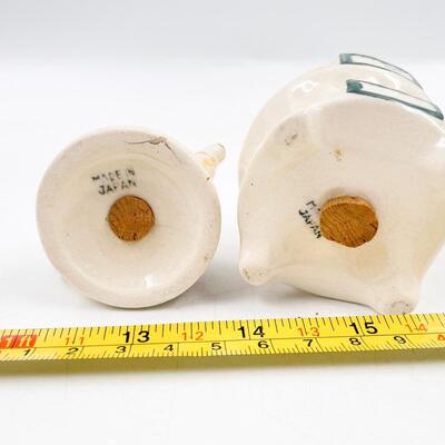 VINTAGE JAPAN FLORAL SALT & PEPPER SHAKERS