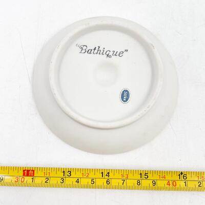VINTAGE JAPAN 4â€ UNGLAZED ROSE DISH