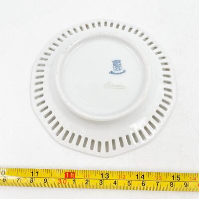 VINTAGE SCHUMANN CHINA 5â€ RETICULATED FLORAL PLATE