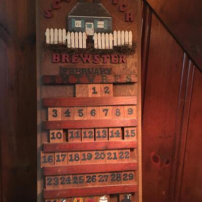 Wood calendar