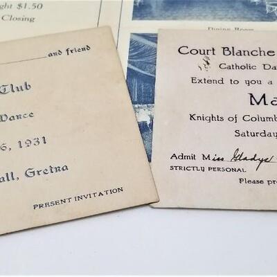 Lot #357  Several Cool Pieces of Vintage New Orleans area Ephemera