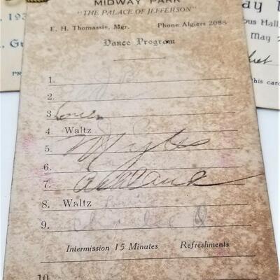 Lot #357  Several Cool Pieces of Vintage New Orleans area Ephemera