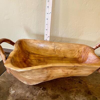 Kohl's Indian summer Wood Bowl with Handles