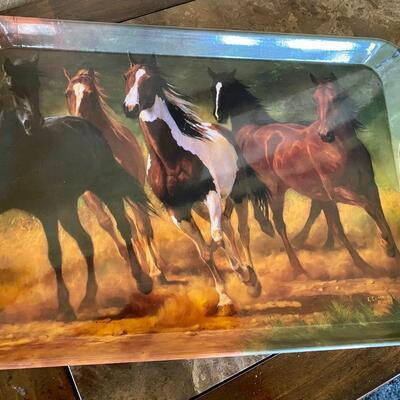Plastic Horse Tray with Handles