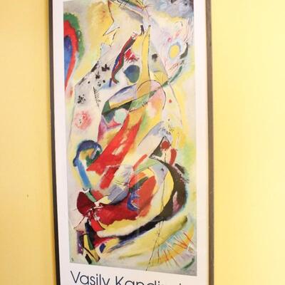 Large Retro Vasily Kandinsky Painting Number 200 Museum of Modern Art New York Exhibit Print