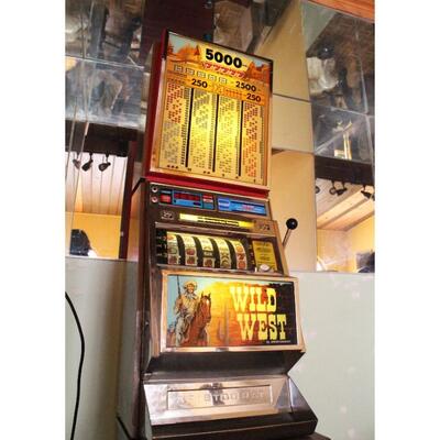 Retro Vintage Las Vegas Wild West Slot Machine by Aristocrat