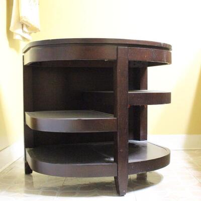 Small Wooden Floor Shelf Night Stand End Table