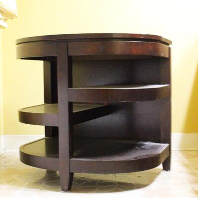 Small Wooden Floor Shelf Night Stand End Table