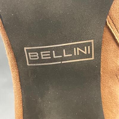 Bellini Tan Brown Suede High Heel Zip Up Boots