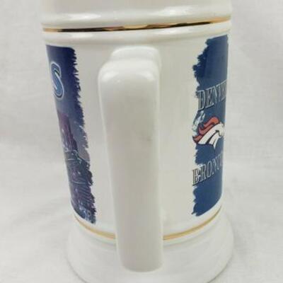 NFL Super Bowl XXXII 32 Beer Stein Broncos V. Packers 1998 - Used