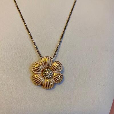 Brighton Petal Pusher Retired Flower Pendant Necklace