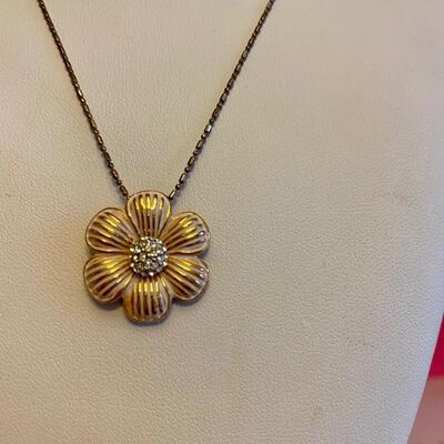 Brighton Petal Pusher Retired Flower Pendant Necklace