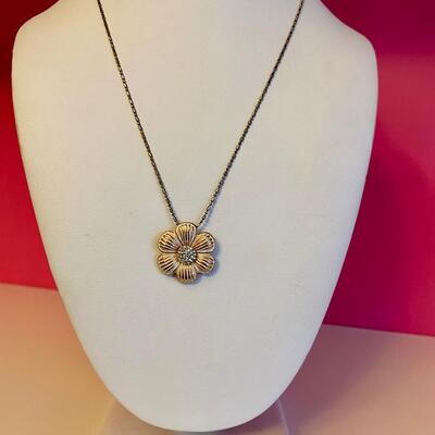 Brighton Petal Pusher Retired Flower Pendant Necklace