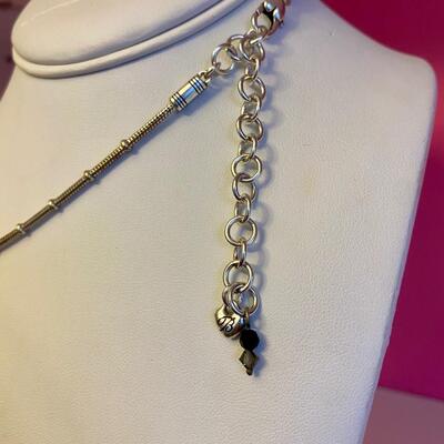 Brighton Enamel Floral Pendant Necklace