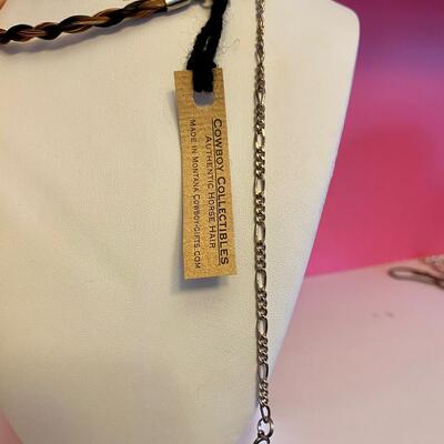 Cowboy Collection Authentic Horse Hair Brown and Black Choker