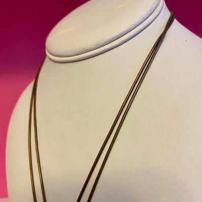 Vintage Etienne Aiger Necklace Silver Double Strand Large Medallion Necklace