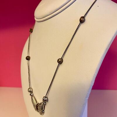 Brighton Mariposa Butterfly Silver Pendant Necklace