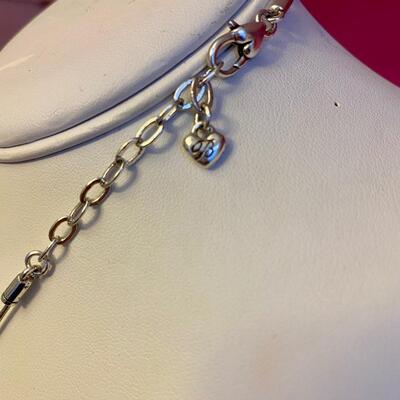 Brighton "Let it Snow" Pendant on Snake Necklace