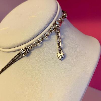 Brighton Vintage Lido Heart Reversible Necklace