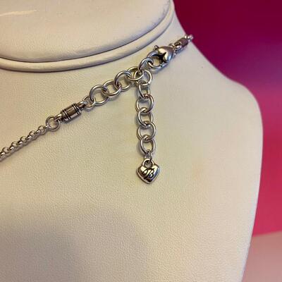 Brighton Silver Square Pendant with Charms