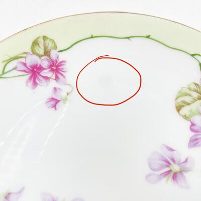 VINTAGE Z S & CO CHINA 6â€ HAND PAINTED PLATE