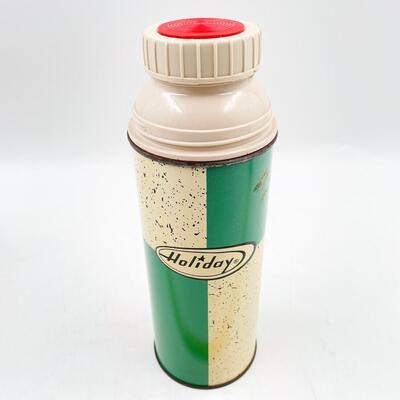 VINTAGE HOLIDAY PINT THERMOS & CUPS