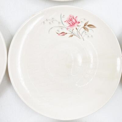 MOUNT CLEMENS â€œMT. ROSEâ€ TEACUPS & SAUCERS (12)