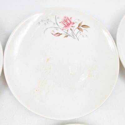 MOUNT CLEMENS â€œMT. ROSEâ€ TEACUPS & SAUCERS (12)