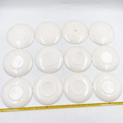 MOUNT CLEMENS â€œMT. ROSEâ€ TEACUPS & SAUCERS (12)