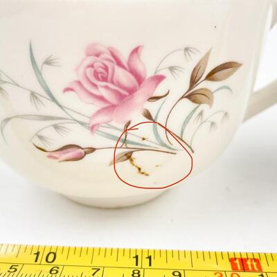 MOUNT CLEMENS â€œMT. ROSEâ€ SUGAR & CREAMER DISH