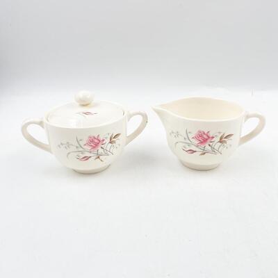 MOUNT CLEMENS â€œMT. ROSEâ€ SUGAR & CREAMER DISH
