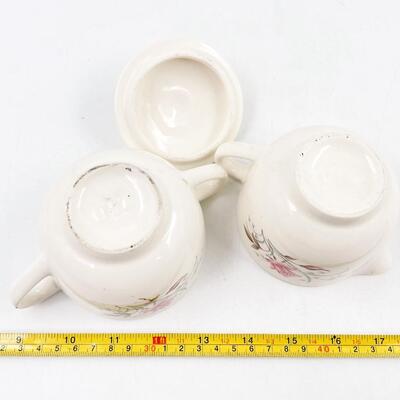MOUNT CLEMENS â€œMT. ROSEâ€ SUGAR & CREAMER DISH