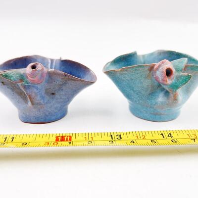 3â€ HANDMADE POTTERY BOWLS/VASES - SIGNED â€œMARY SHOLTâ€