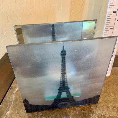 Glass tea light holder