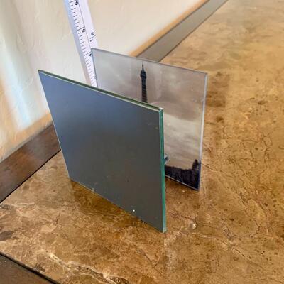 Glass tea light holder