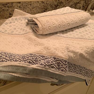 Towel with matching hand towel