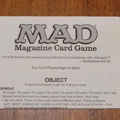 Lot 2: Vintage MAD TV Card Game