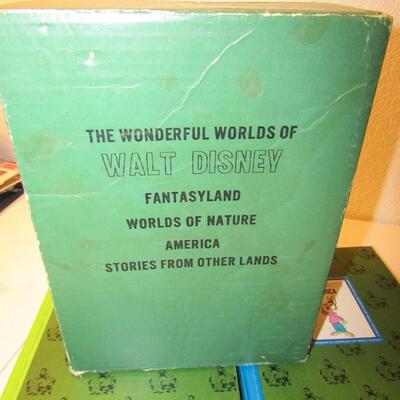 LOT 41  THE WONDERFUL WORLDS OF WALT DISNEY 4 BOOK BOX SET