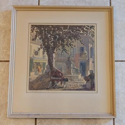 Lot 27: 1937 T.M. CLELAND "Autumn" Print Pencil Signed