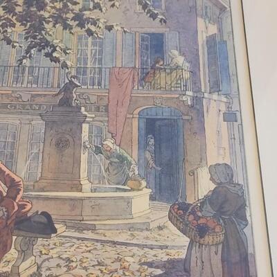 Lot 27: 1937 T.M. CLELAND "Autumn" Print Pencil Signed