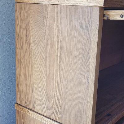 Lot 28: Antique Oak Barrister Book Case