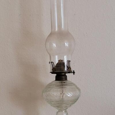 Lot 35: Antique Late 1800's Portuguese Dab Kerosene Lantern with Tall Chimney