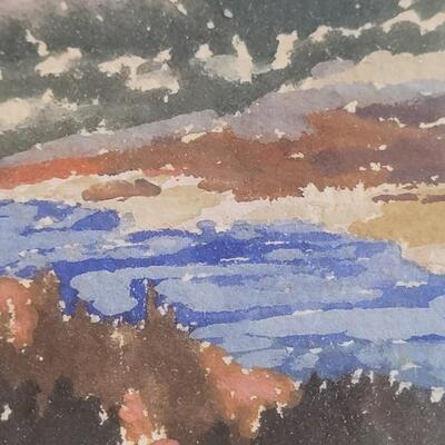 Lot 37:  E. F. HILL Original Watercolor