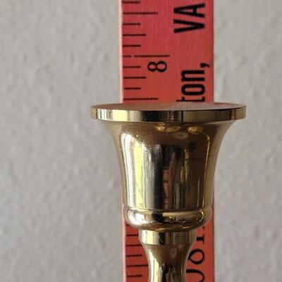 Lot 38: Brass Candle Sticks and Drawer with Brass Hardware