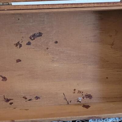 Lot 42: Vintage Wood Roberts Cigar Box with Latch