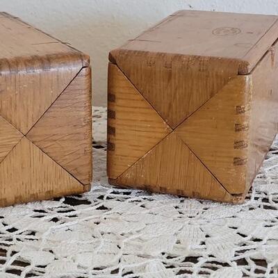 Lot 43: (2) Antique Fold Out Singer Sewing Machine Accessories Box - 1 with Accessories and 1 without