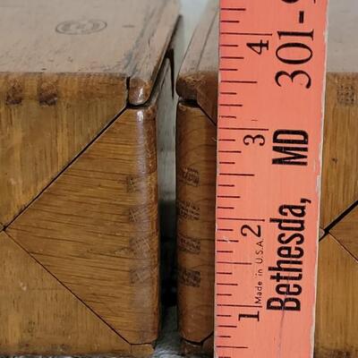 Lot 43: (2) Antique Fold Out Singer Sewing Machine Accessories Box - 1 with Accessories and 1 without